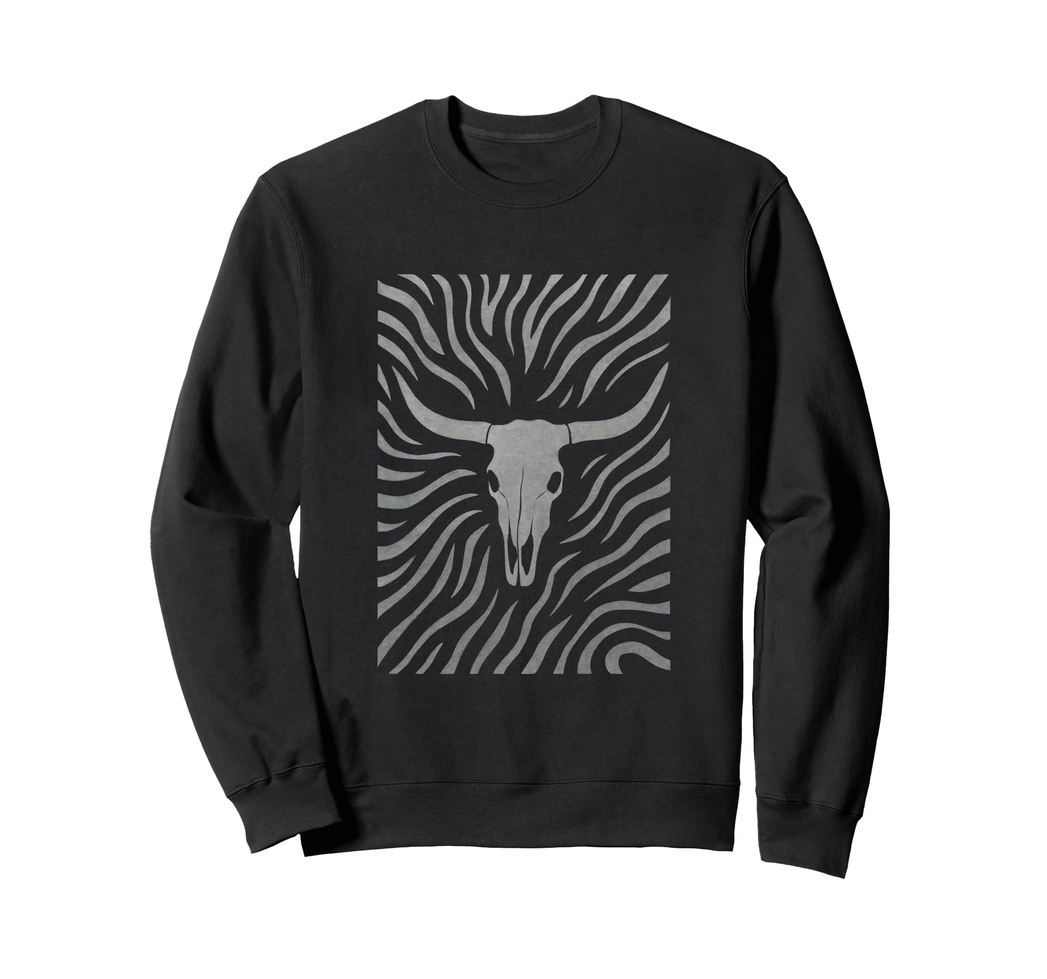 Cow Skull Western Boho Country Sweatshirt - Novelty Apparel Unisex - T-Shirt, Sweatshirt, Hoodie