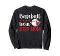 Baseball Lovin Baseball Step Mom Sweatshirt - Minimalist Print for Adults - T-Shirt, Sweatshirt, Hoodie