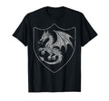 Dragon Shield Heraldry St George England T-Shirt - Minimalist Print Unisex - T-Shirt, Sweatshirt, Hoodie