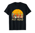 Pot Head Stone Flowers Sunset T-Shirt - Fun Novelty Design Unisex - T-Shirt, Sweatshirt, Hoodie