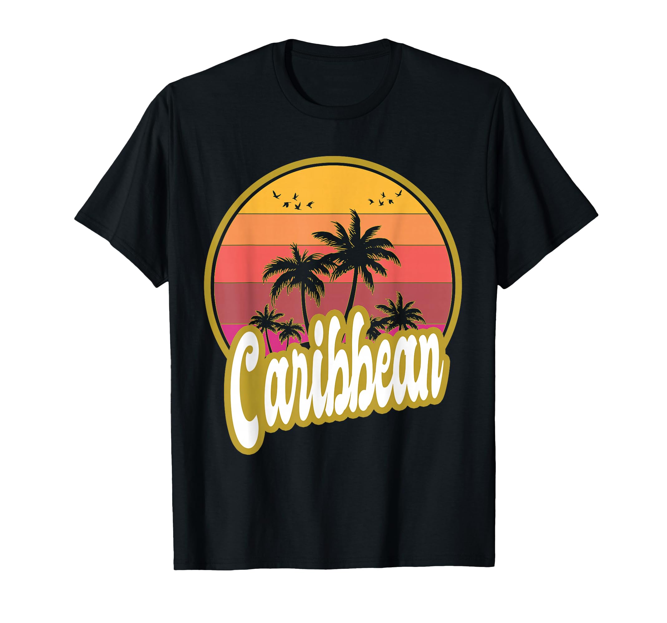 Caribbean Beach Sunset T-Shirt - Unique Graphic Men Women - T-Shirt, Sweatshirt, Hoodie