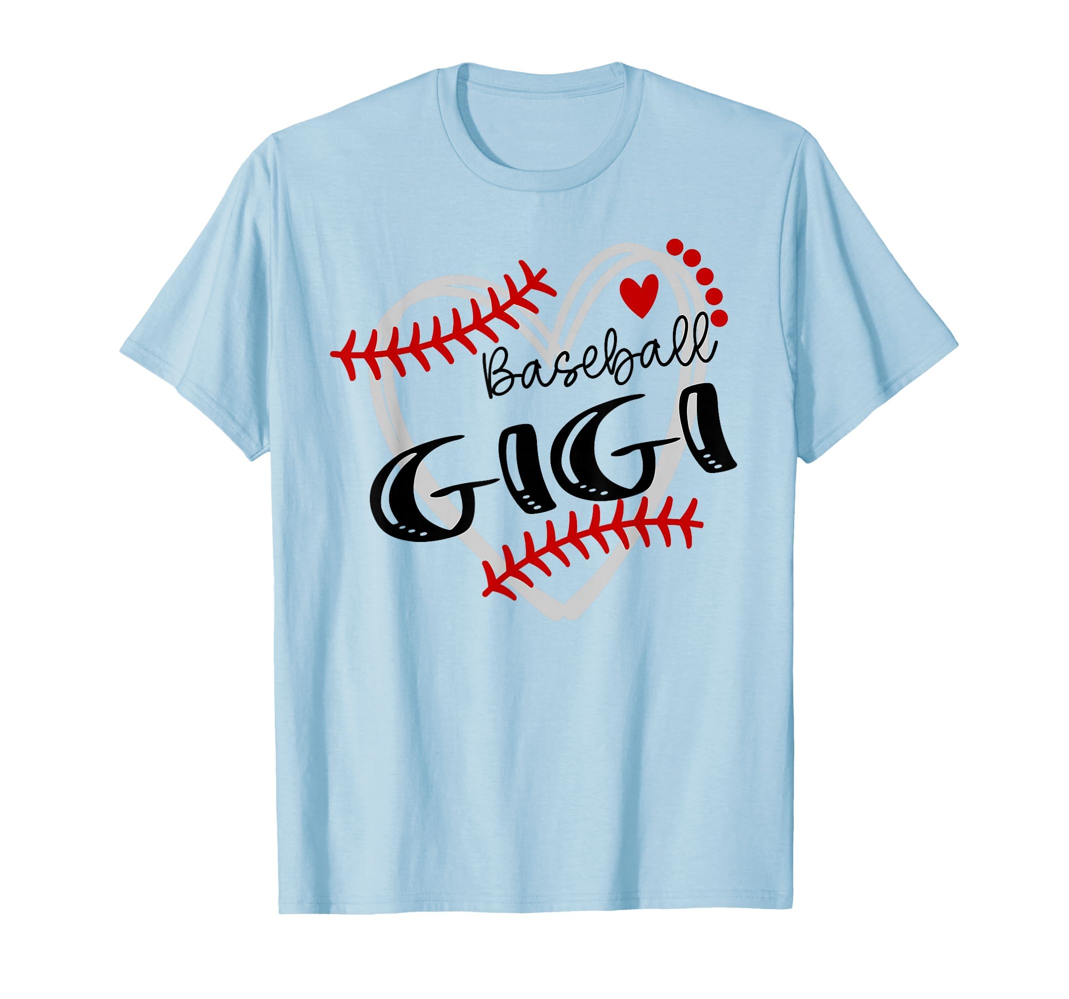 Personalized Baseball Heart Gigi Baseball T-Shirt - Minimalist Print Unisex - T-Shirt, Sweatshirt, Hoodie