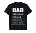 Flag Football Coach Dad Myth T-Shirt - Casual Everyday Wear Men Women - T-Shirt, Sweatshirt, Hoodie