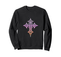 Gothic Cross Y2K Aesthetic Emo Sweatshirt - Minimalist Print for Adults - T-Shirt, Sweatshirt, Hoodie