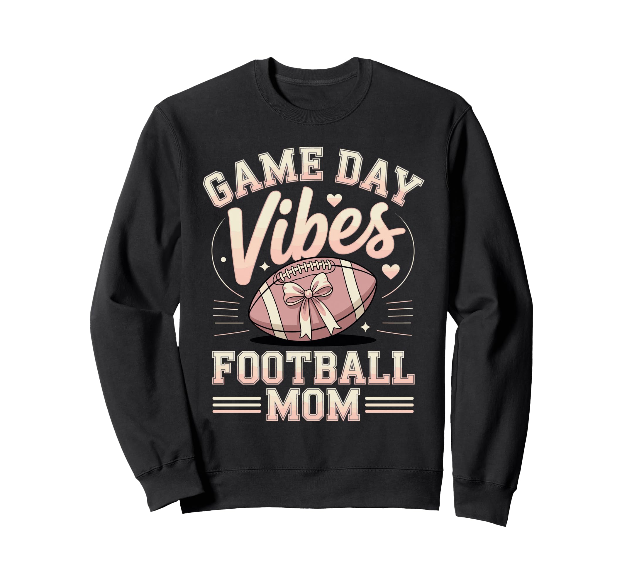 Game Day Vibes Football Mom Sweatshirt - Aesthetic Graphic Unisex - T-Shirt, Sweatshirt, Hoodie