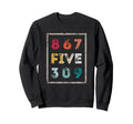 8675309 Nostalgic And Funny 80S 90S Sweatshirt - Graphic Print for Adults - T-Shirt, Sweatshirt, Hoodie