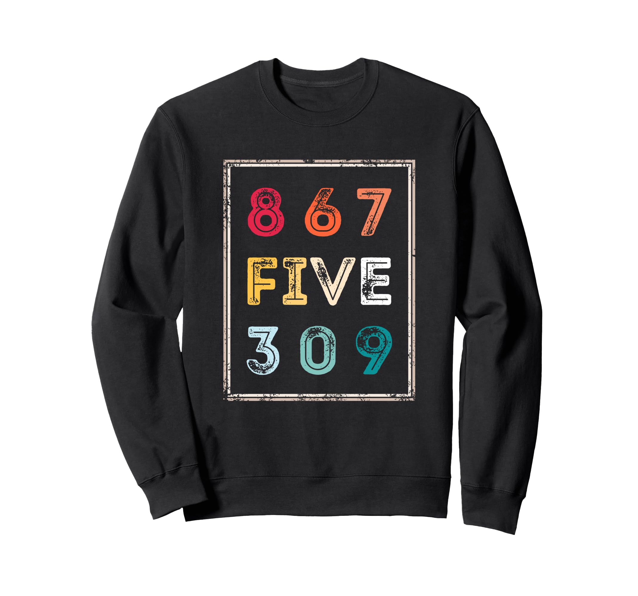 8675309 Nostalgic And Funny 80S 90S Sweatshirt - Graphic Print for Adults - T-Shirt, Sweatshirt, Hoodie