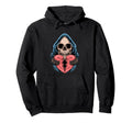 Broken Heart Death Skull Aesthetic Edgy Hoodie - Streetwear Style Unisex - T-Shirt, Sweatshirt, Hoodie