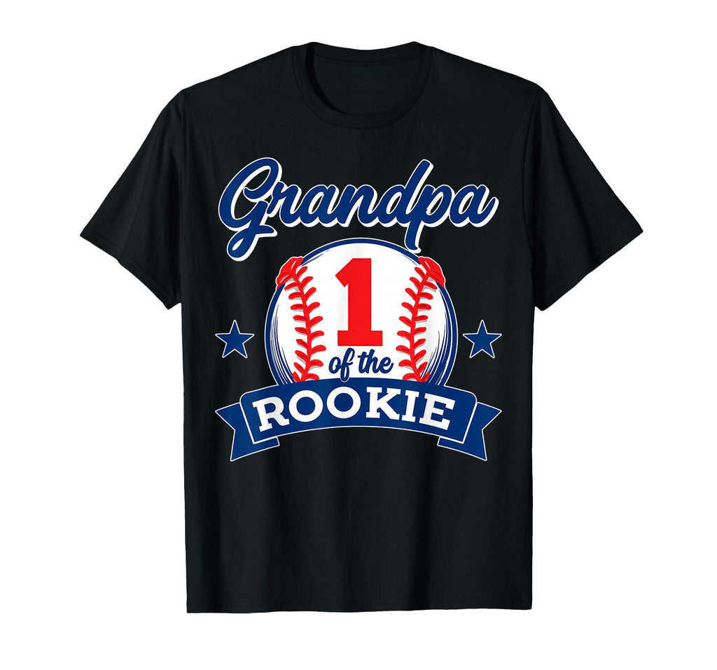 Grandpa Rookie 1St Birthday Baseball T-Shirt - Trendy Graphic for Adults - T-Shirt, Sweatshirt, Hoodie