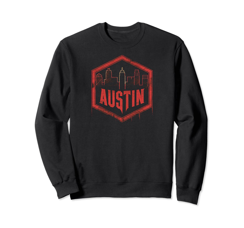 Austin Grit 90S Grunge Urbandecay Sweatshirt - Minimalist Print Men Women - T-Shirt, Sweatshirt, Hoodie
