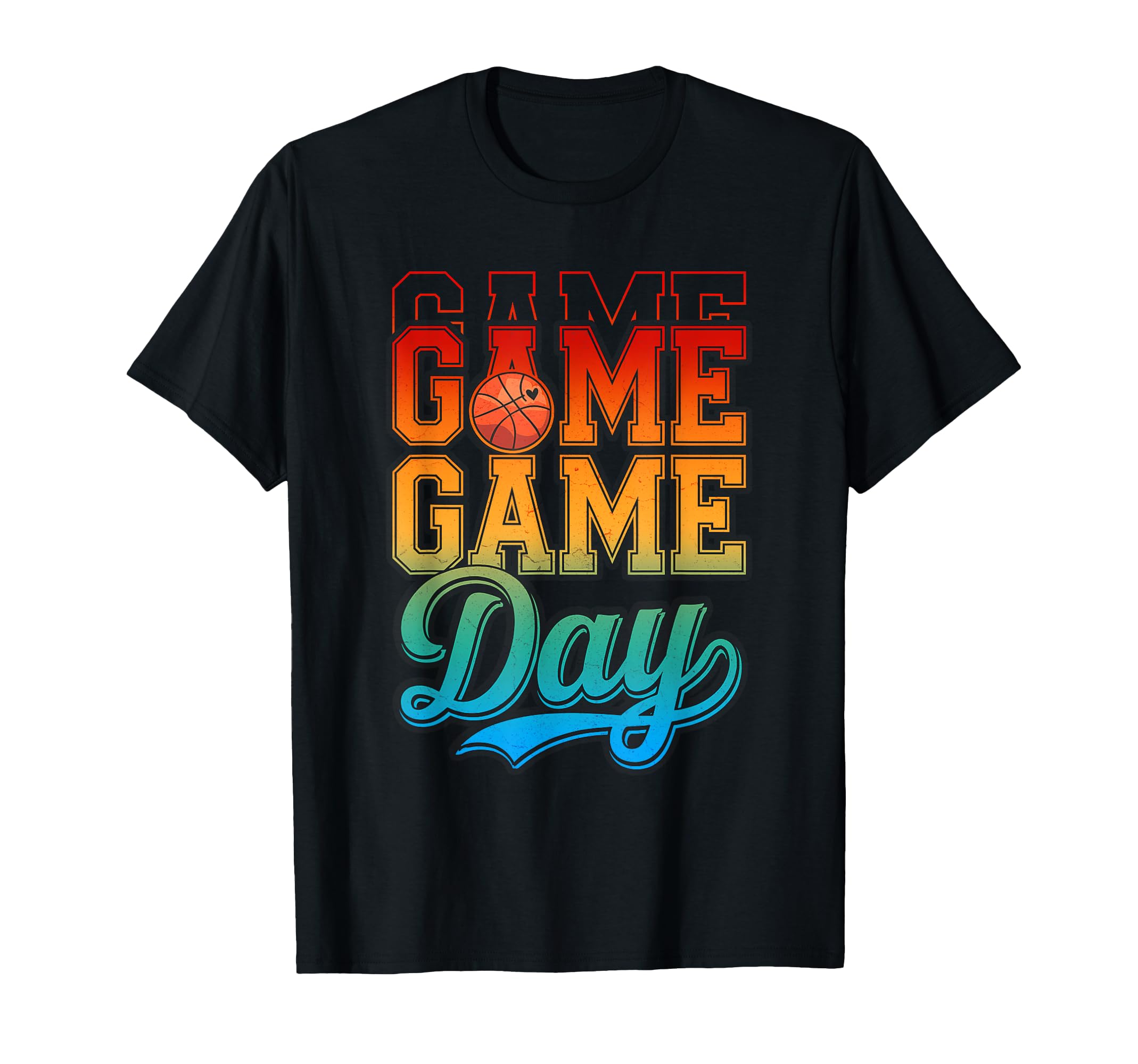 Sunset Game Day Basketball Match T-Shirt - Streetwear Style for Adults - T-Shirt, Sweatshirt, Hoodie