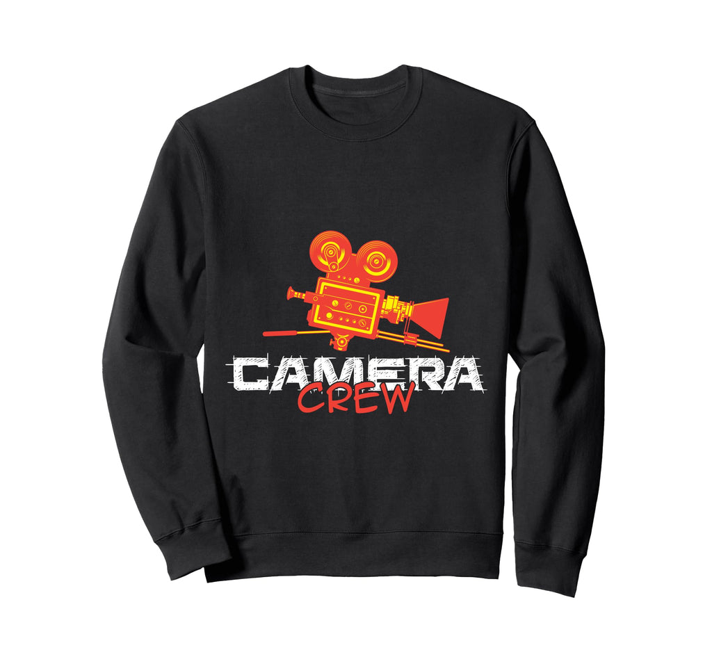 Old School Camera Crew Movie Team Sweatshirt - Trendy Graphic Men Women - T-Shirt, Sweatshirt, Hoodie