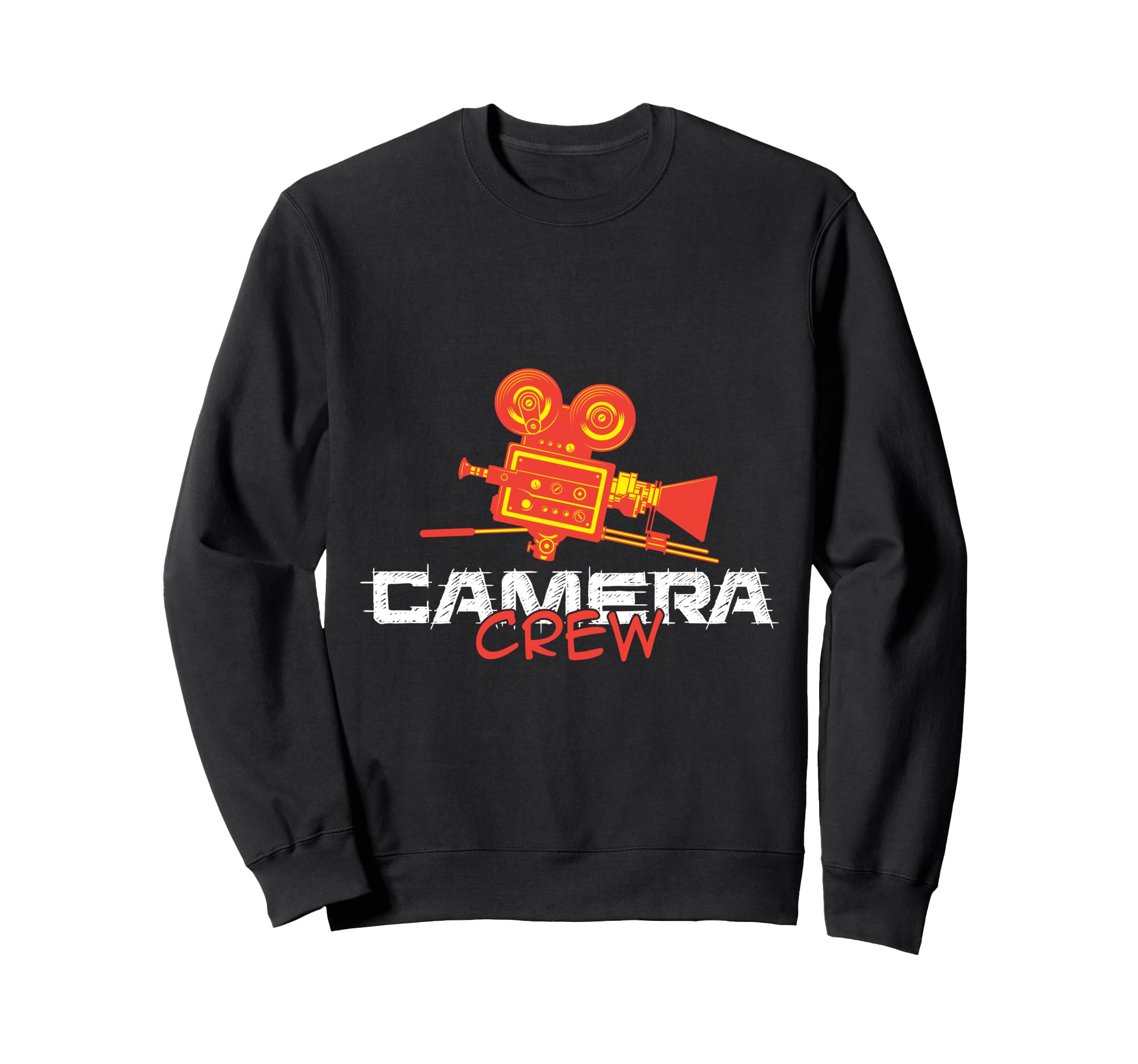 Old School Camera Crew Movie Team Sweatshirt - Trendy Graphic Men Women - T-Shirt, Sweatshirt, Hoodie