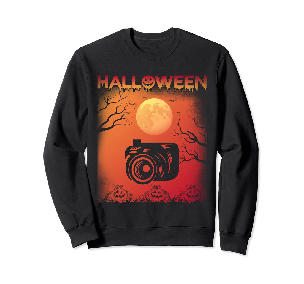 Halloween Themed Camera Operator Sweatshirt - Custom Art Print for Adults - T-Shirt, Sweatshirt, Hoodie