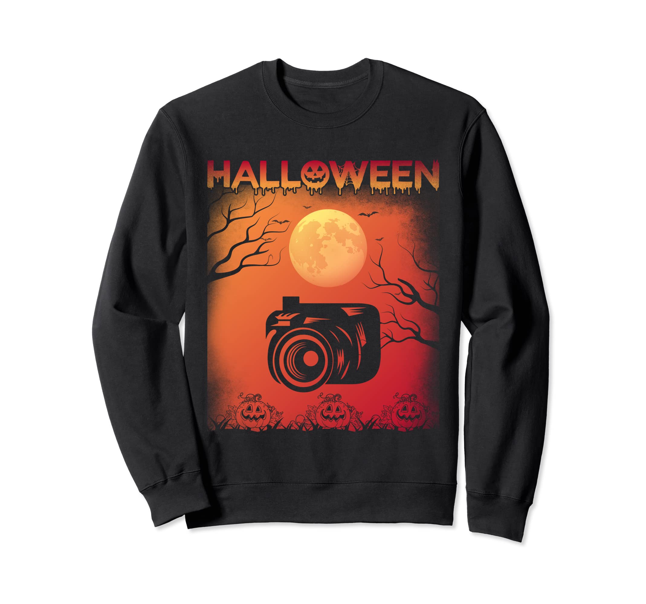 Halloween Themed Camera Operator Sweatshirt - Custom Art Print for Adults - T-Shirt, Sweatshirt, Hoodie