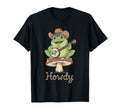 Howdy Frog Banjo Player Cowboy Hat T-Shirt - Aesthetic Graphic for Adults - T-Shirt, Sweatshirt, Hoodie
