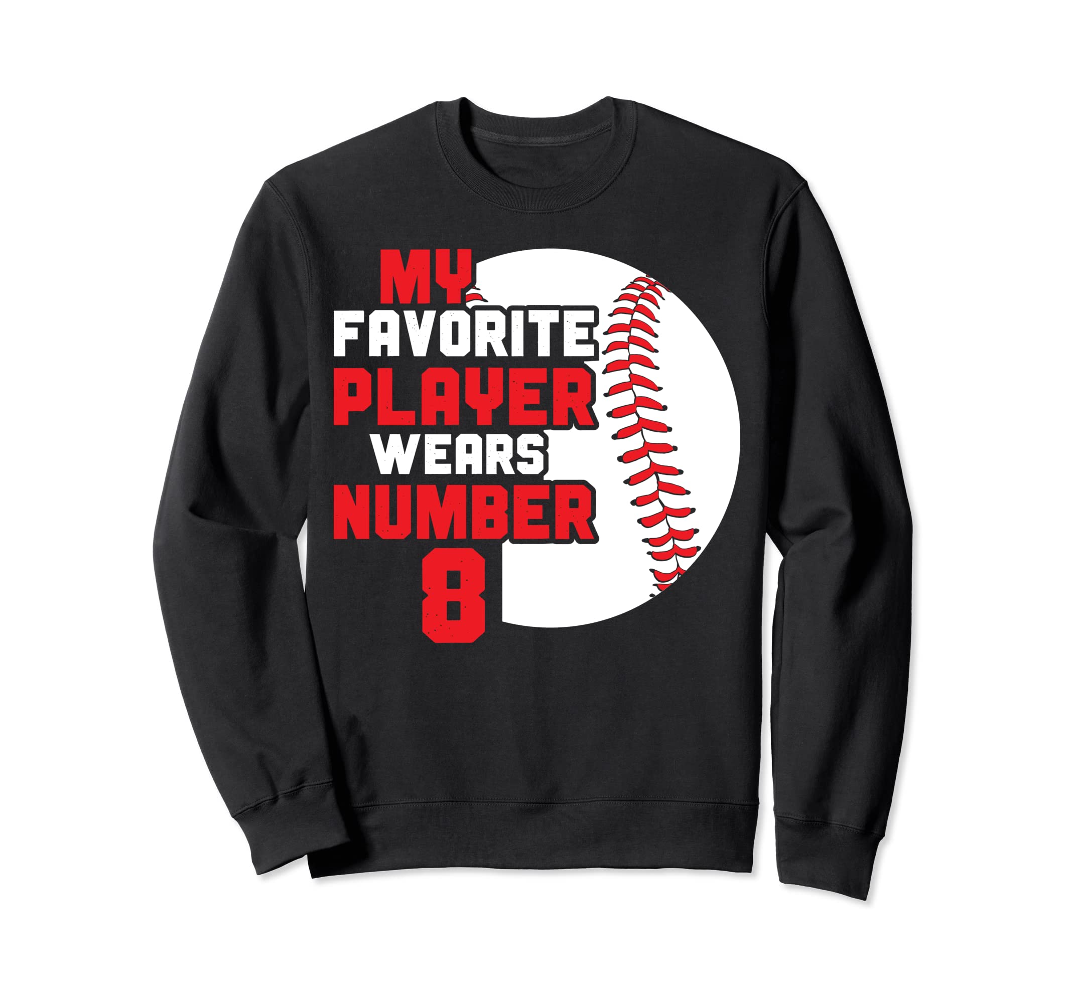 Baseball Mom Dad Favorite Baseball Sweatshirt - Graphic Print for Adults - T-Shirt, Sweatshirt, Hoodie