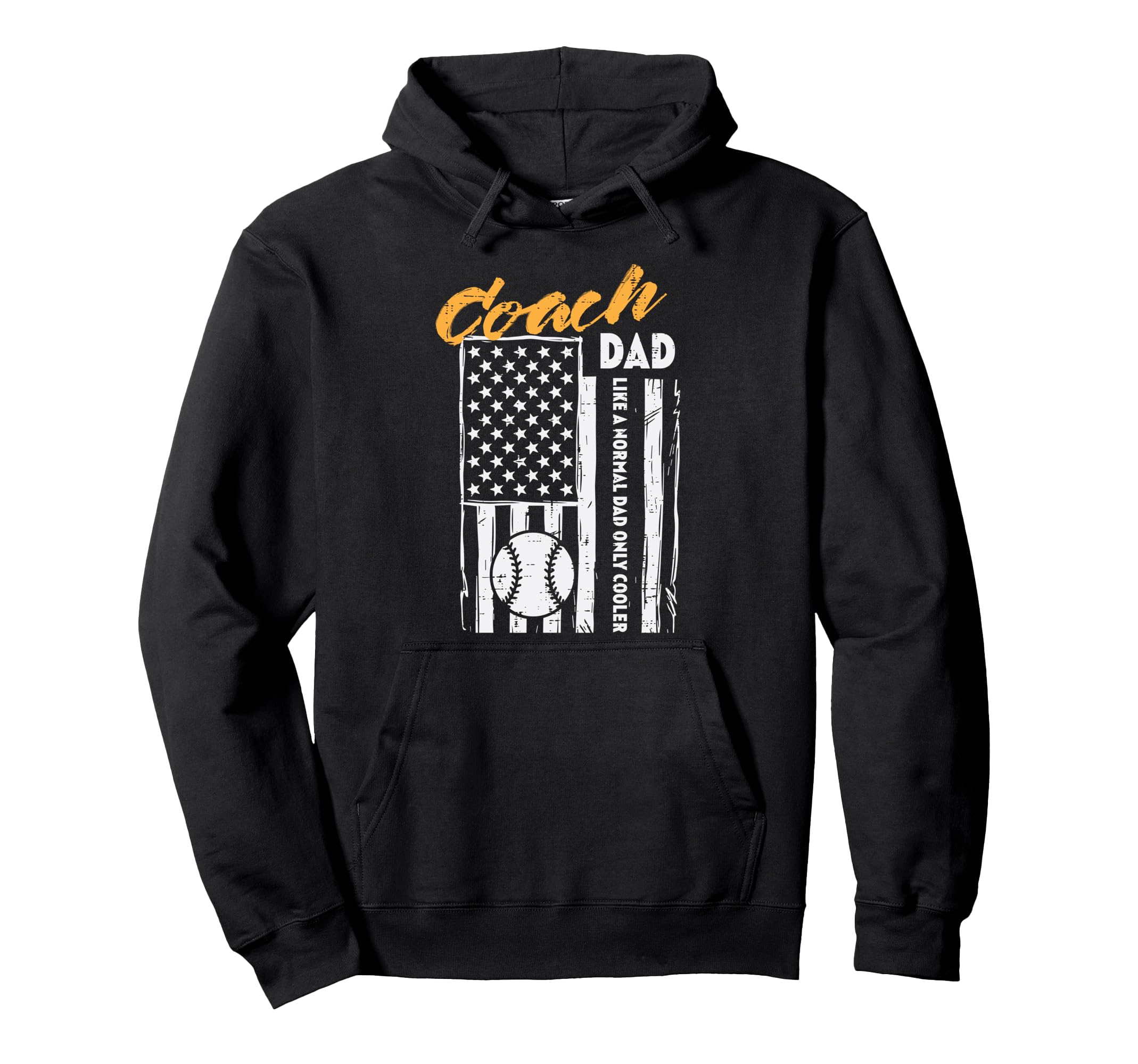 Baseball Coach Dad Like Normal Cooler Us Hoodie - Minimalist Print Unisex - T-Shirt, Sweatshirt, Hoodie