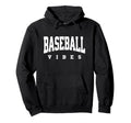 Baseball Vibes Baseball Mom Coach Hoodie - Custom Art Print for Adults - T-Shirt, Sweatshirt, Hoodie