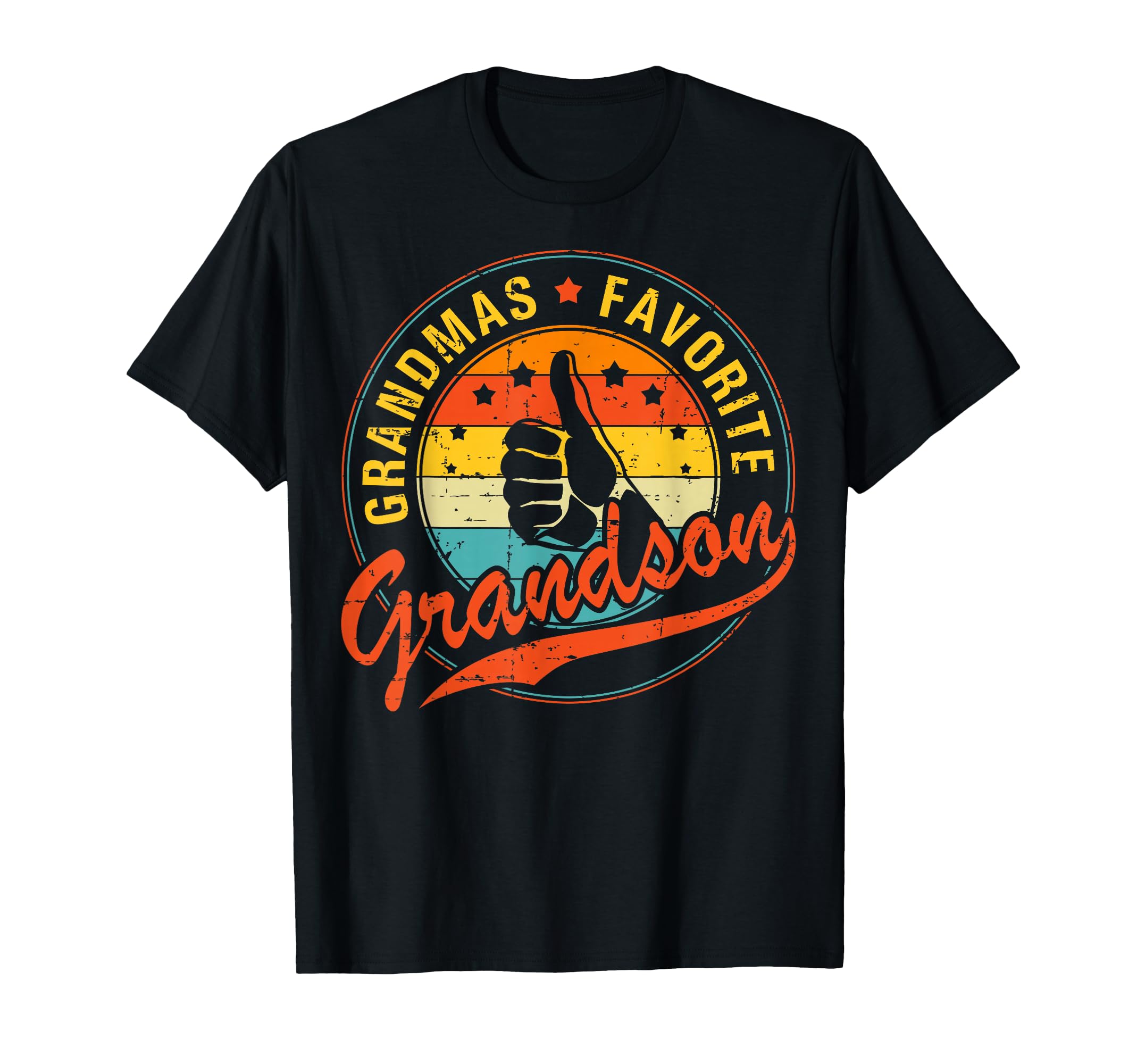 Grandmas Favorite Funny Grandson T-Shirt - Graphic Print Men Women - T-Shirt, Sweatshirt, Hoodie