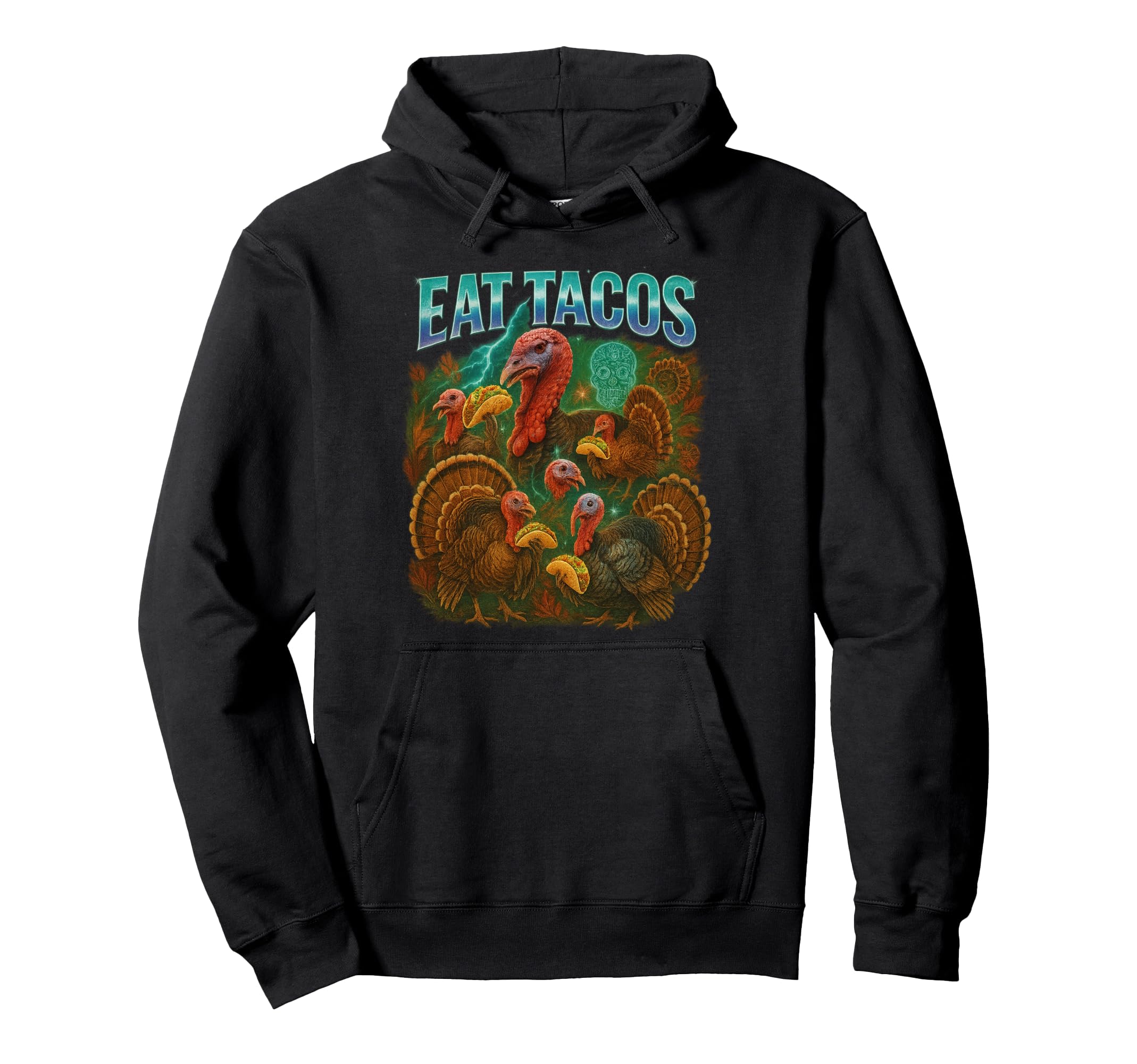 Eat Tacos Thanksgiving 90S 2000S Hip Hoodie - Minimalist Print Men Women - T-Shirt, Sweatshirt, Hoodie