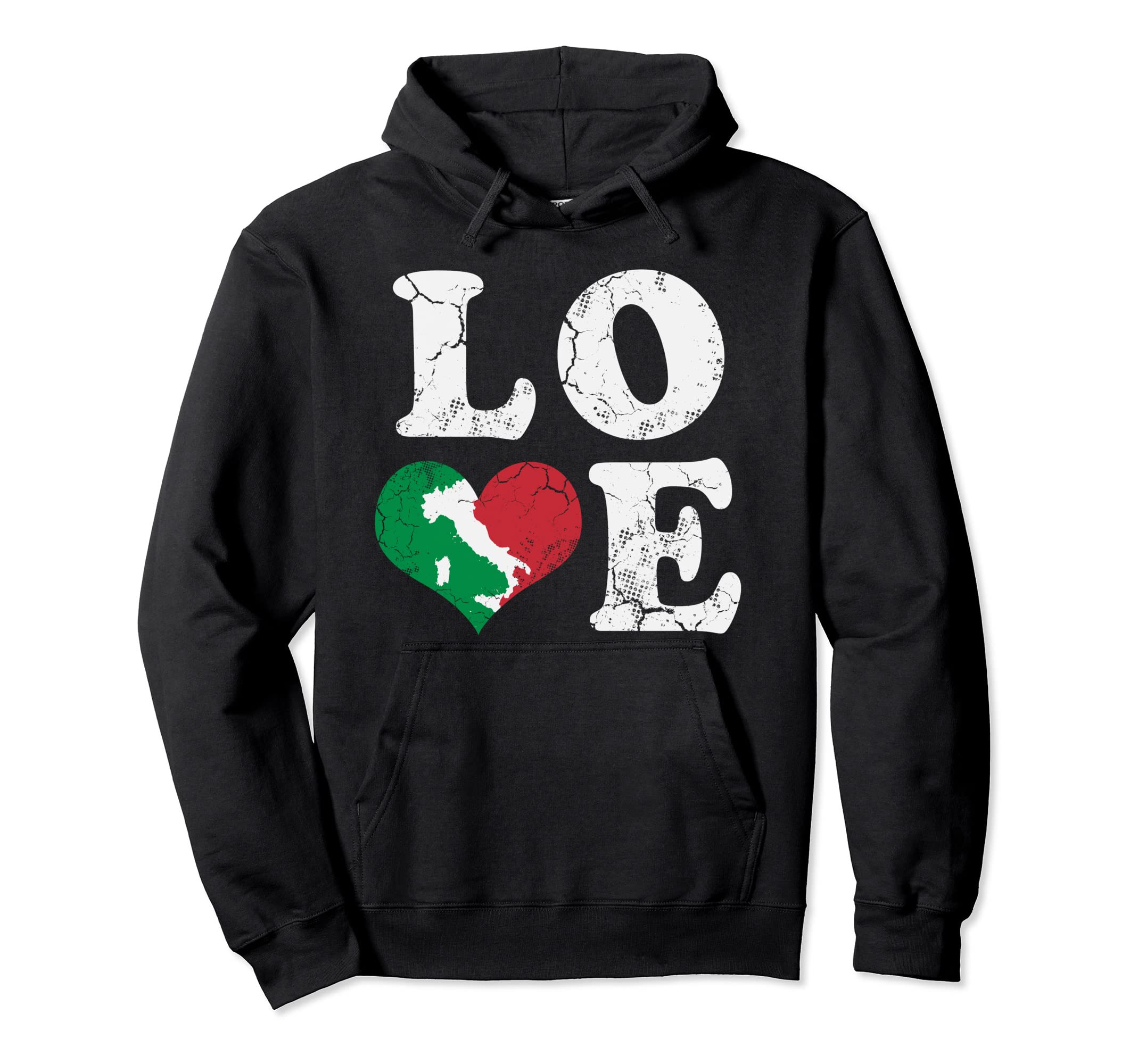 Love Italy Map Flag Heart Italia Hoodie - Aesthetic Graphic for Adults - T-Shirt, Sweatshirt, Hoodie