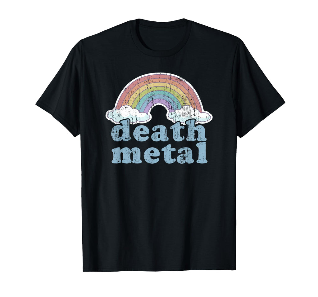 Death Metal Rainbow Funny Rock Music T-Shirt - Custom Art Print Men Women - T-Shirt, Sweatshirt, Hoodie