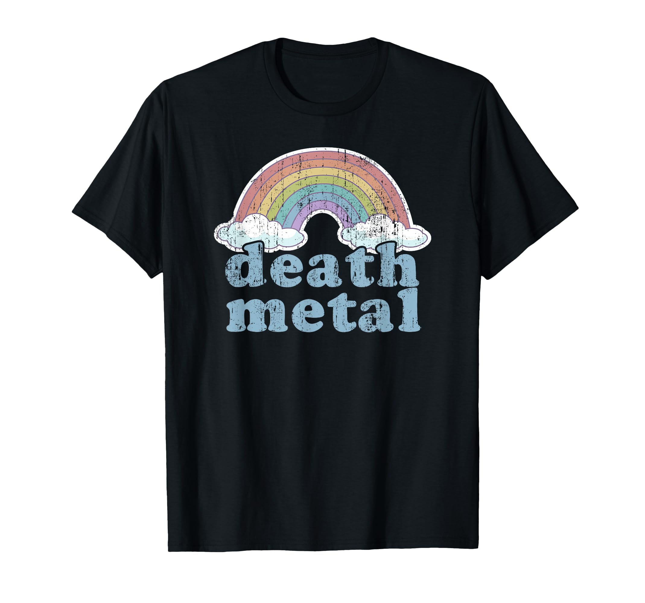 Death Metal Rainbow Funny Rock Music T-Shirt - Custom Art Print Men Women - T-Shirt, Sweatshirt, Hoodie