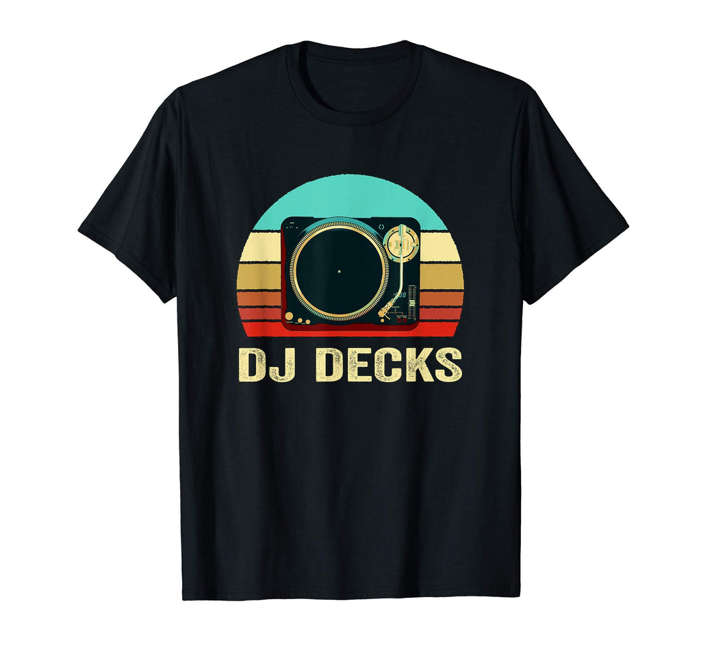 Sunset Dj Decks T-Shirt - Custom Art Print Men Women - T-Shirt, Sweatshirt, Hoodie