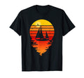 Sailing Sail Boat Sunset Sailboat T-Shirt - Casual Everyday Wear Men Women - T-Shirt, Sweatshirt, Hoodie