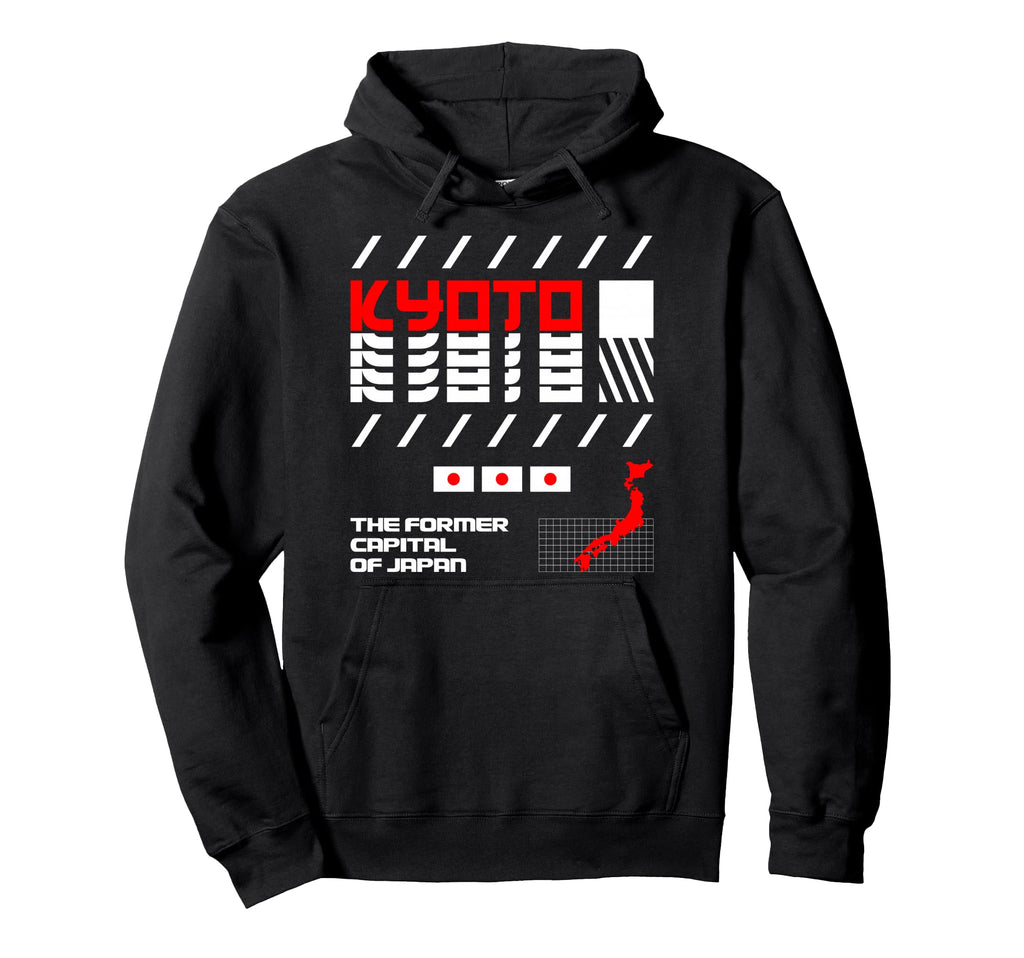 Kyoto Japan Capital Japan Anime Hoodie - Minimalist Print Men Women - T-Shirt, Sweatshirt, Hoodie