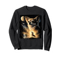 90S Chihuahua Howling Moon Sweatshirt - Streetwear Style Men Women - T-Shirt, Sweatshirt, Hoodie