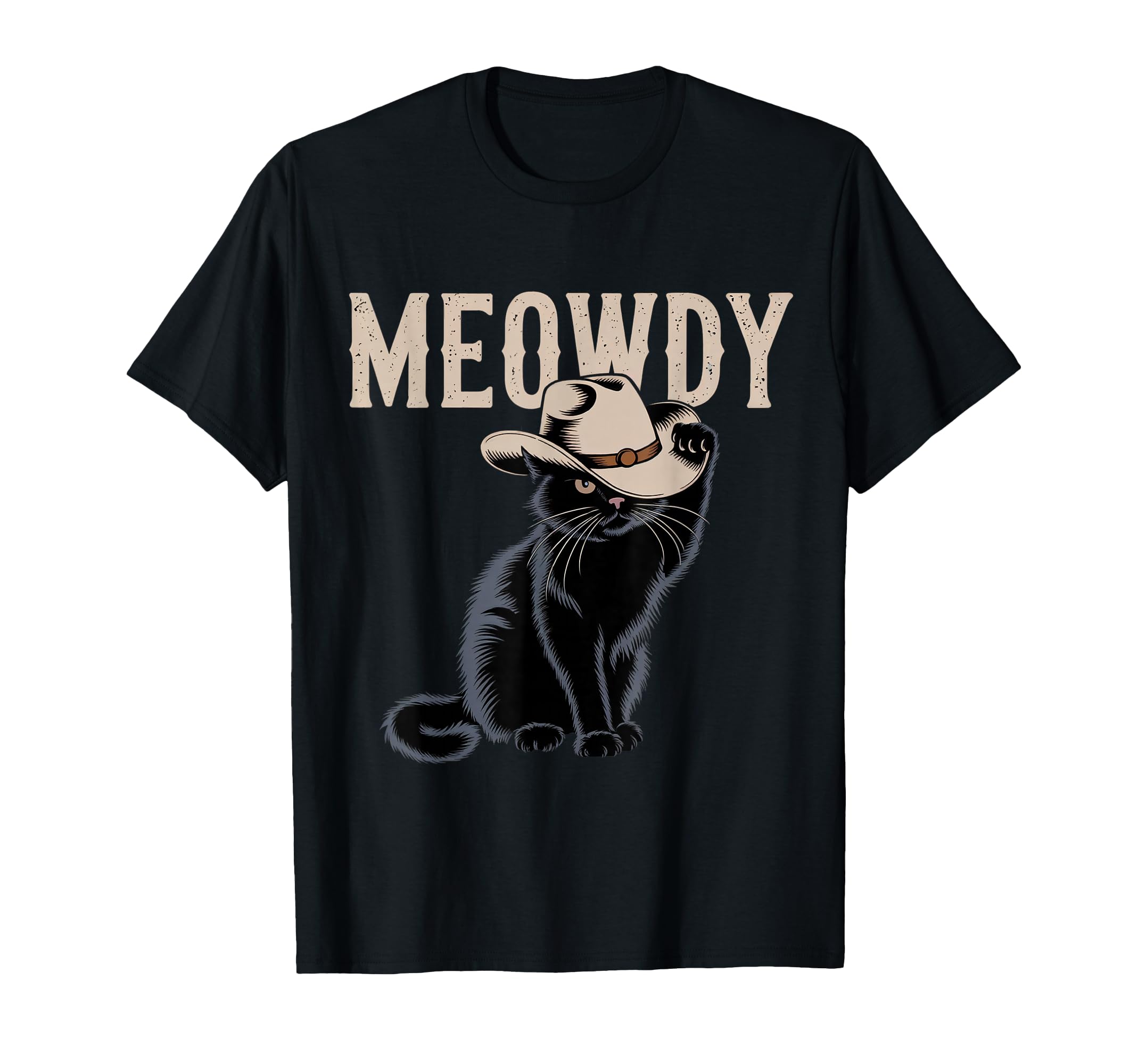 Funny Meowdy Country Music Cat Cowboy T-Shirt - Streetwear Style Men Women - T-Shirt, Sweatshirt, Hoodie