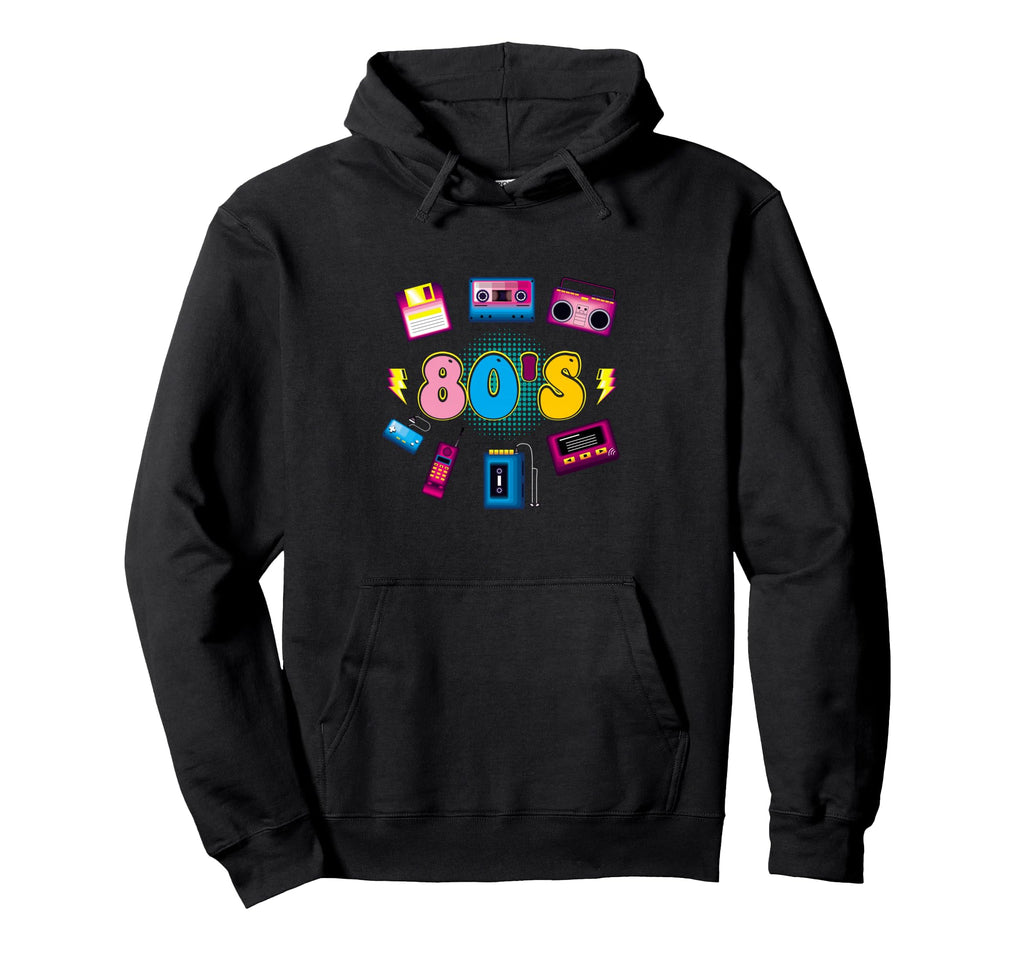 80S Throwback 1980 Funny Party Hoodie - Fun Novelty Design Men Women - T-Shirt, Sweatshirt, Hoodie
