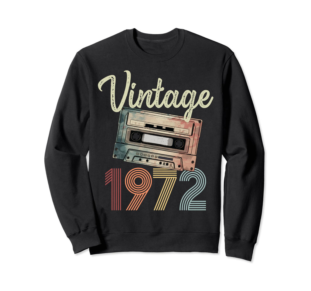 1972 Cassette Tape 52Nd Birthday Sweatshirt - Streetwear Style Men Women - T-Shirt, Sweatshirt, Hoodie