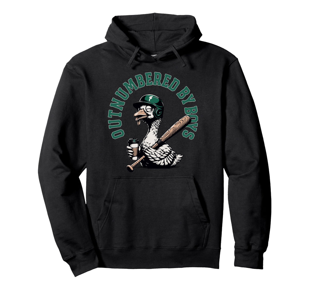 Mom Goose Mothers Day Outnumbered Hoodie - Custom Art Print Unisex - T-Shirt, Sweatshirt, Hoodie