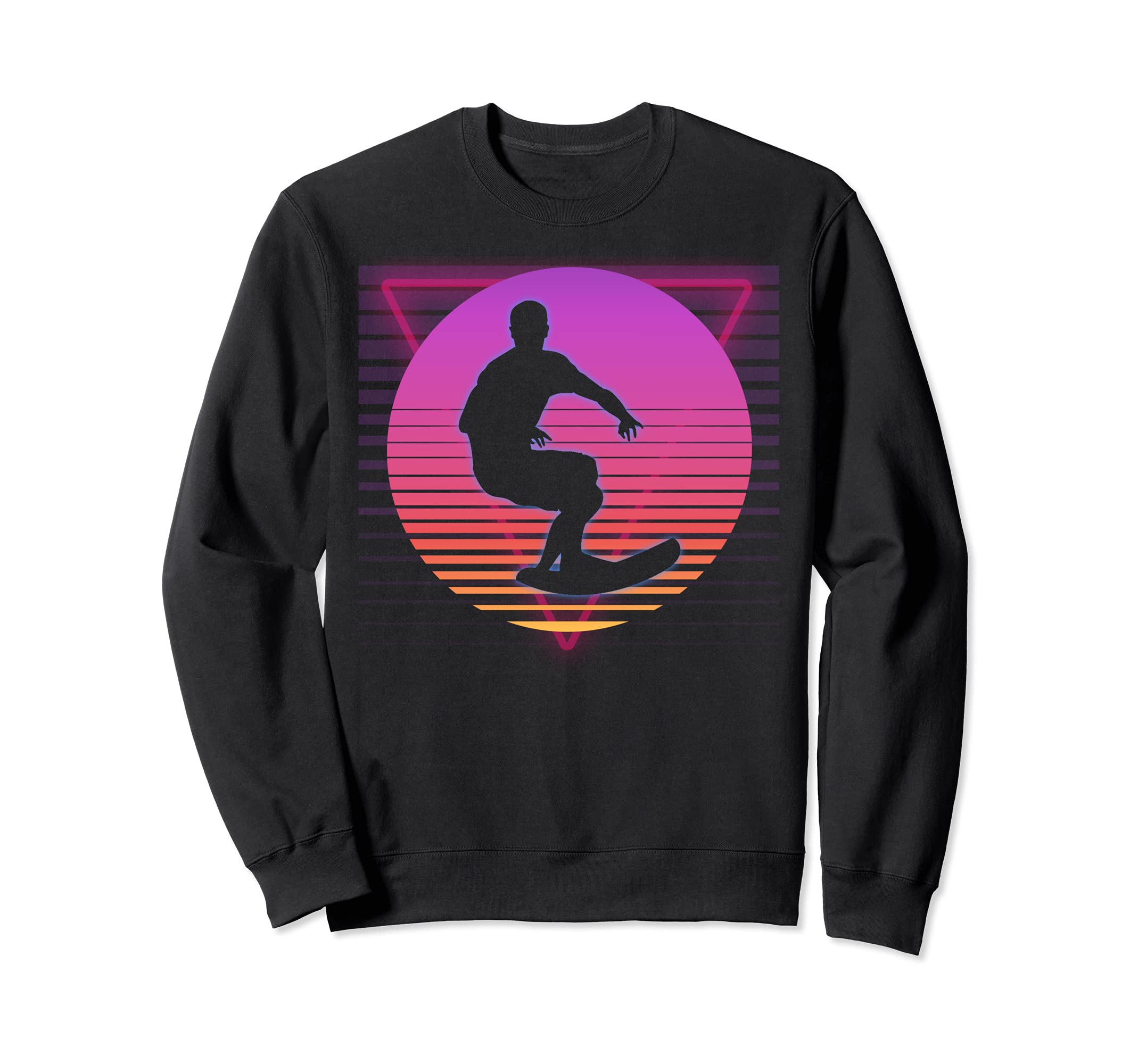 Surfing Surfer Vaporwave 80S 90S Sweatshirt - Aesthetic Graphic Men Women - T-Shirt, Sweatshirt, Hoodie