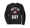 Thats My Jersey Number 20 Baseball Mom Sweatshirt - Trendy Graphic Unisex - T-Shirt, Sweatshirt, Hoodie
