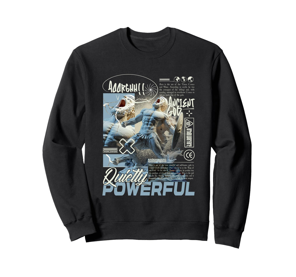 Y2K Powerful Bold Urban Sweatshirt - Fun Novelty Design for Adults - T-Shirt, Sweatshirt, Hoodie