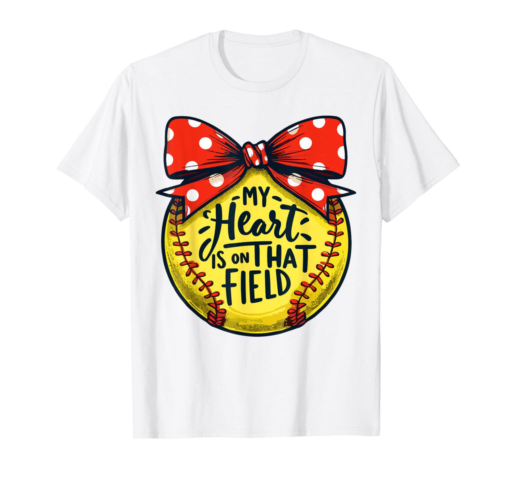 My Heart Is That Field Baseball T-Shirt - Minimalist Print Men Women - T-Shirt, Sweatshirt, Hoodie