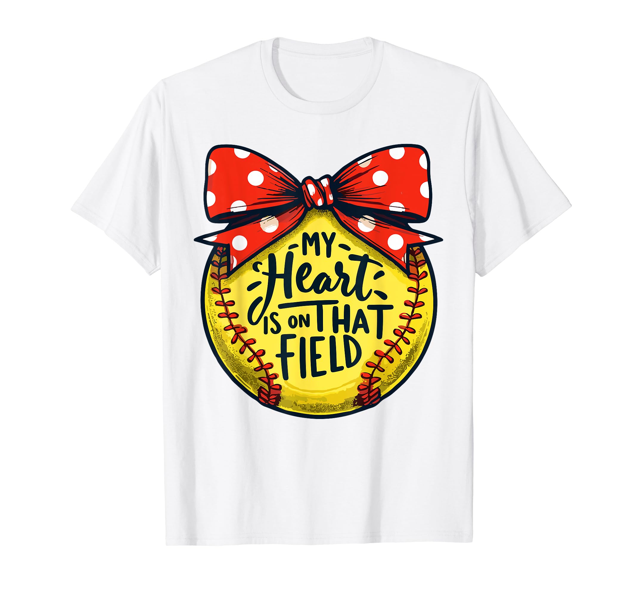 My Heart Is That Field Baseball T-Shirt - Minimalist Print Men Women - T-Shirt, Sweatshirt, Hoodie