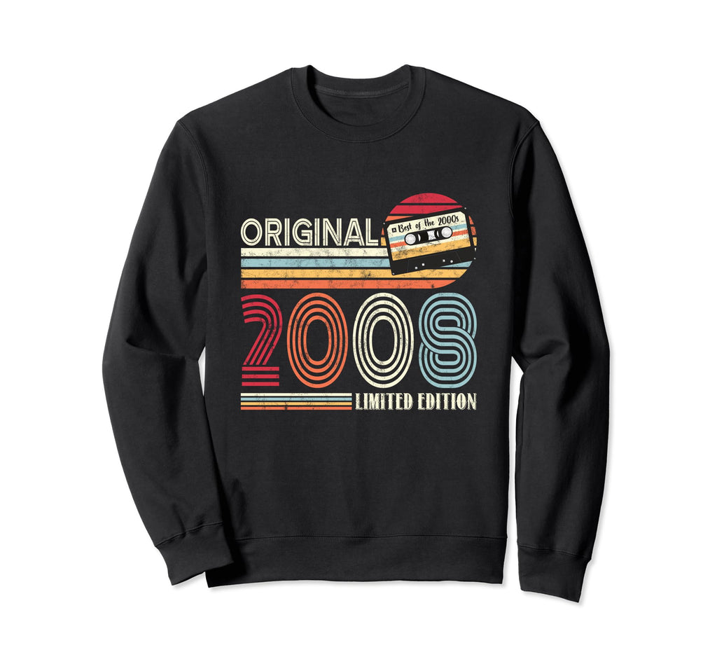 Original 2008 Birthday Guitar Sweatshirt - Casual Everyday Wear Men Women - T-Shirt, Sweatshirt, Hoodie