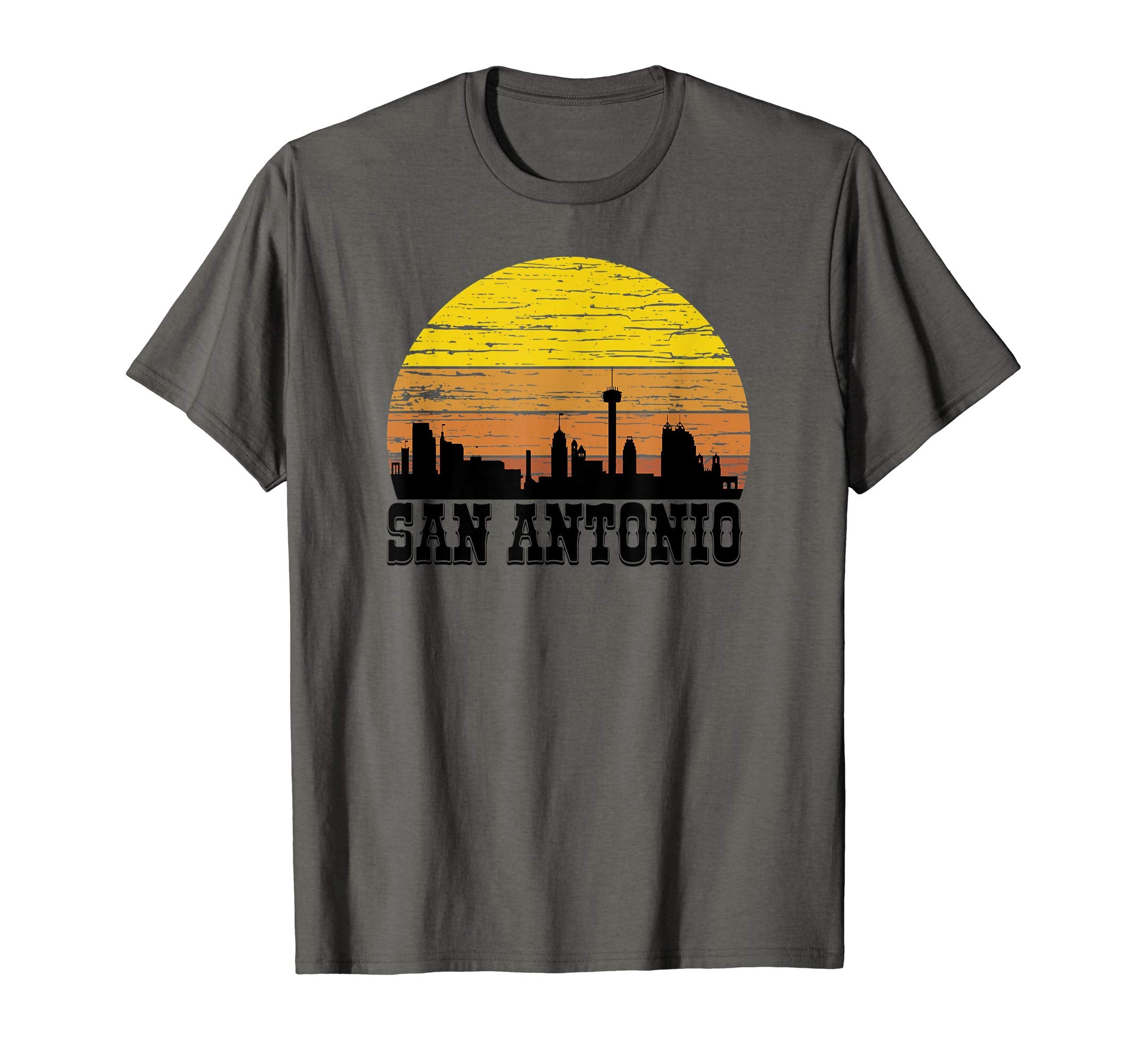 San Antonio Texas Sunset City Skyline T-Shirt - Trendy Graphic for Adults - T-Shirt, Sweatshirt, Hoodie