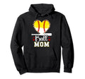 Ball Mom Baseball Softball Mom Proud Hoodie - Graphic Print for Adults - T-Shirt, Sweatshirt, Hoodie