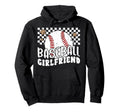 Baseball Girlfriend Groovy Baseball Hoodie - Custom Art Print for Adults - T-Shirt, Sweatshirt, Hoodie