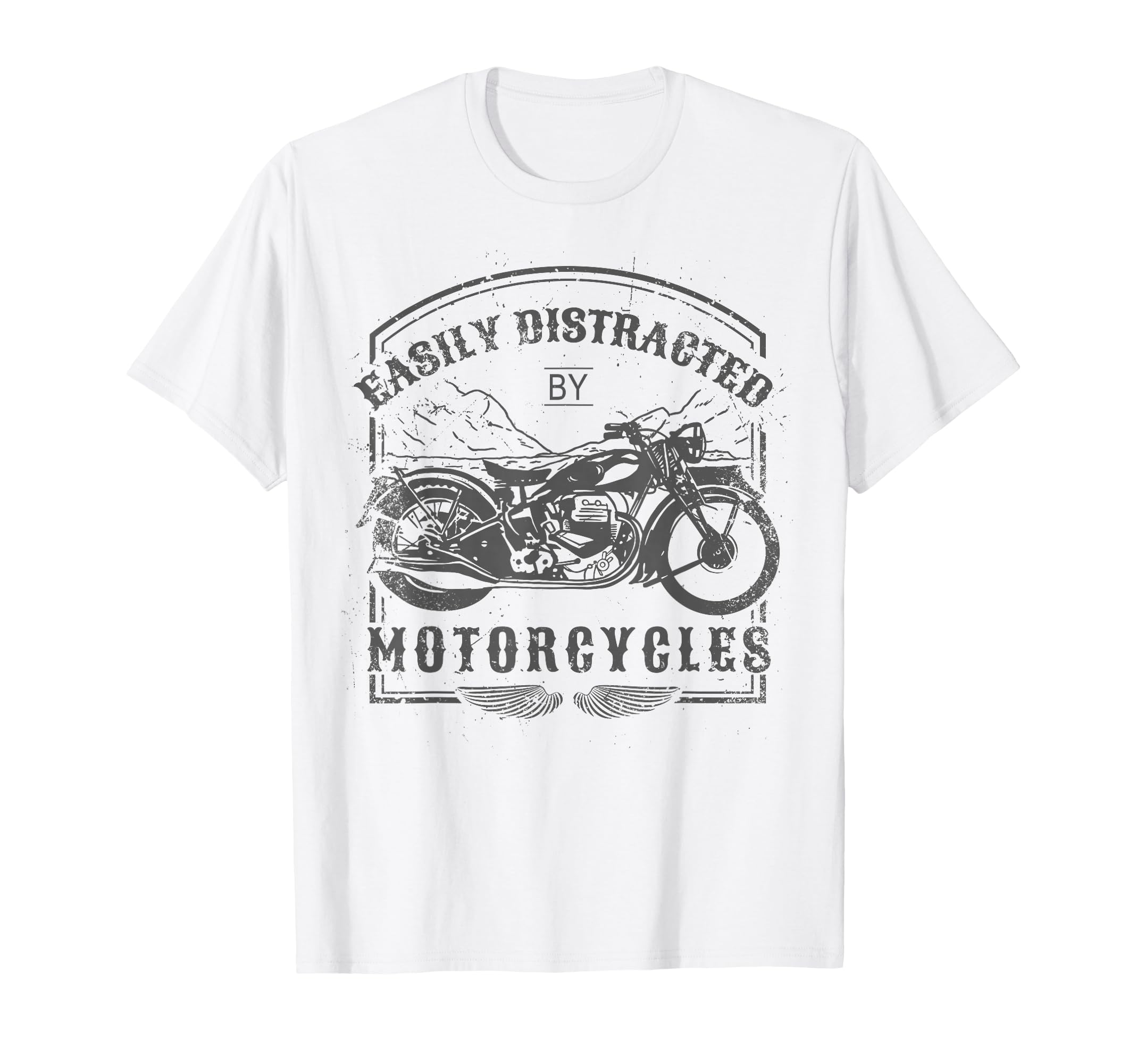 Easily Distracted Motorcycles Motorcycle T-Shirt - Graphic Print Men Women - T-Shirt, Sweatshirt, Hoodie