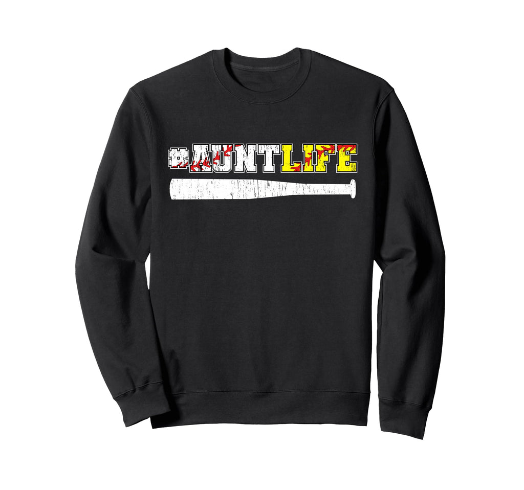 Proud Softball Baseball Aunt Sweatshirt - Streetwear Style for Adults - T-Shirt, Sweatshirt, Hoodie