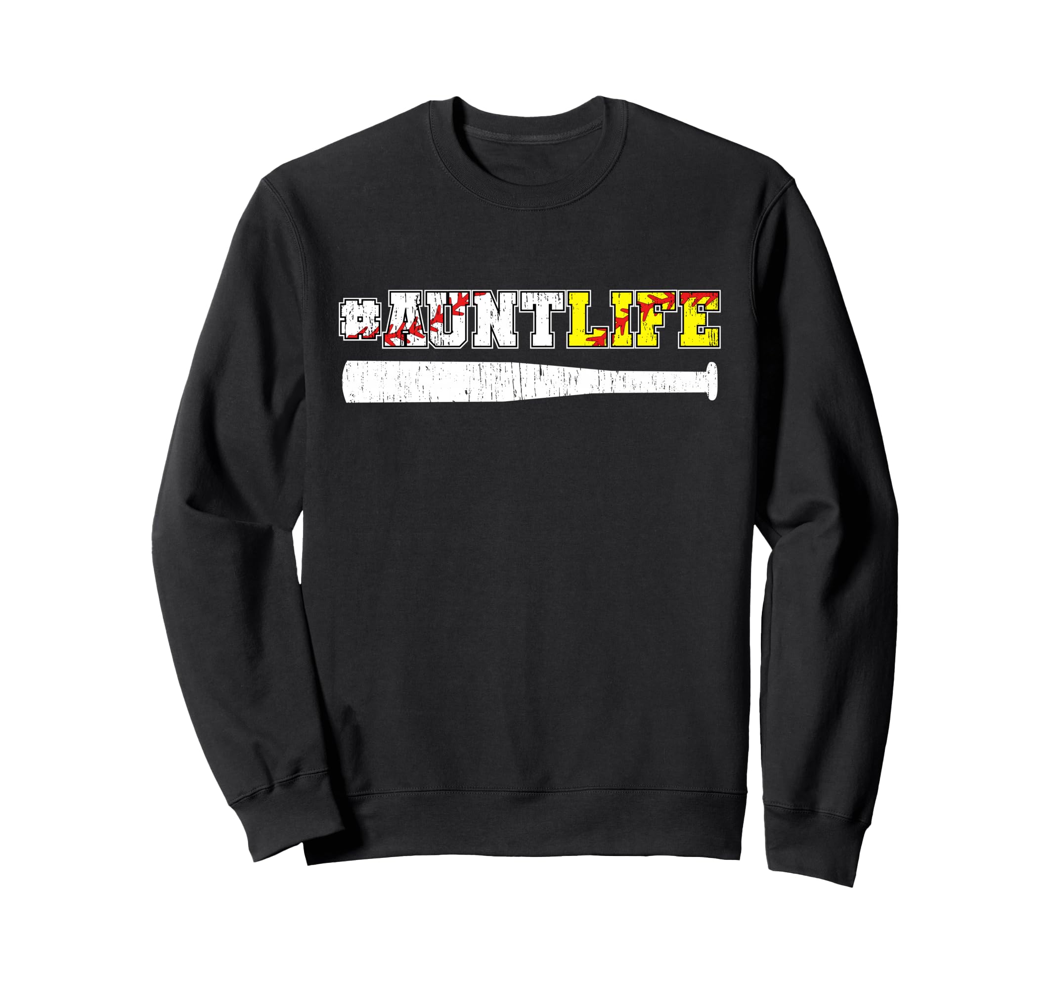 Proud Softball Baseball Aunt Sweatshirt - Streetwear Style for Adults - T-Shirt, Sweatshirt, Hoodie