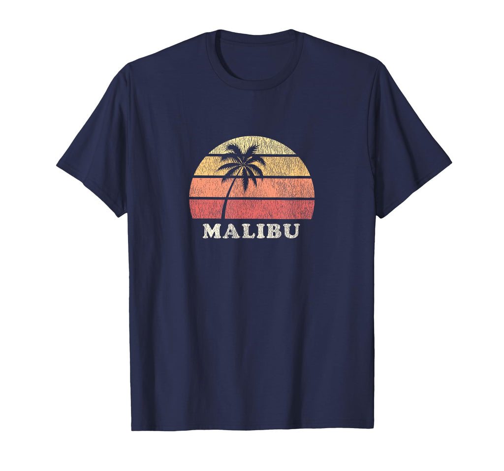 Malibu Ca 70S Throwback T-Shirt - Novelty Apparel for Adults - T-Shirt, Sweatshirt, Hoodie