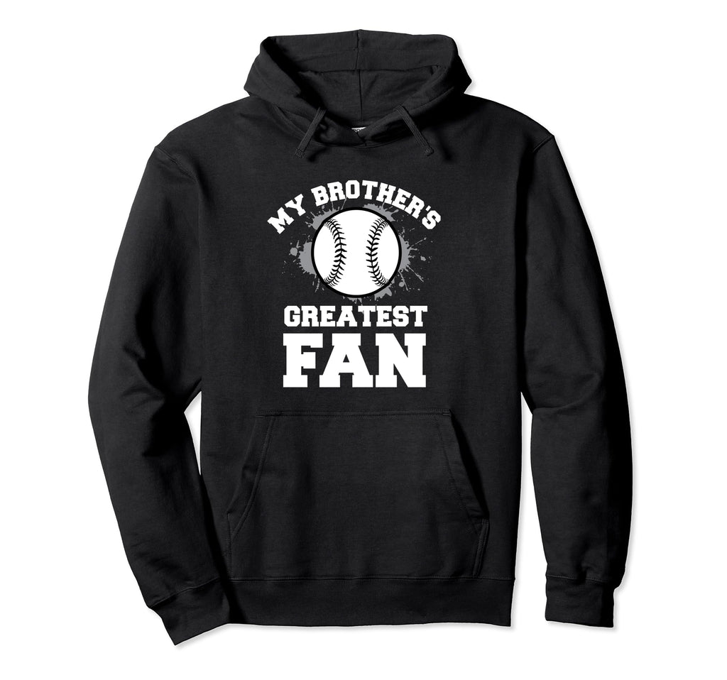 Baseball Or My Brothers Greatest Fan Hoodie - Minimalist Print for Adults - T-Shirt, Sweatshirt, Hoodie